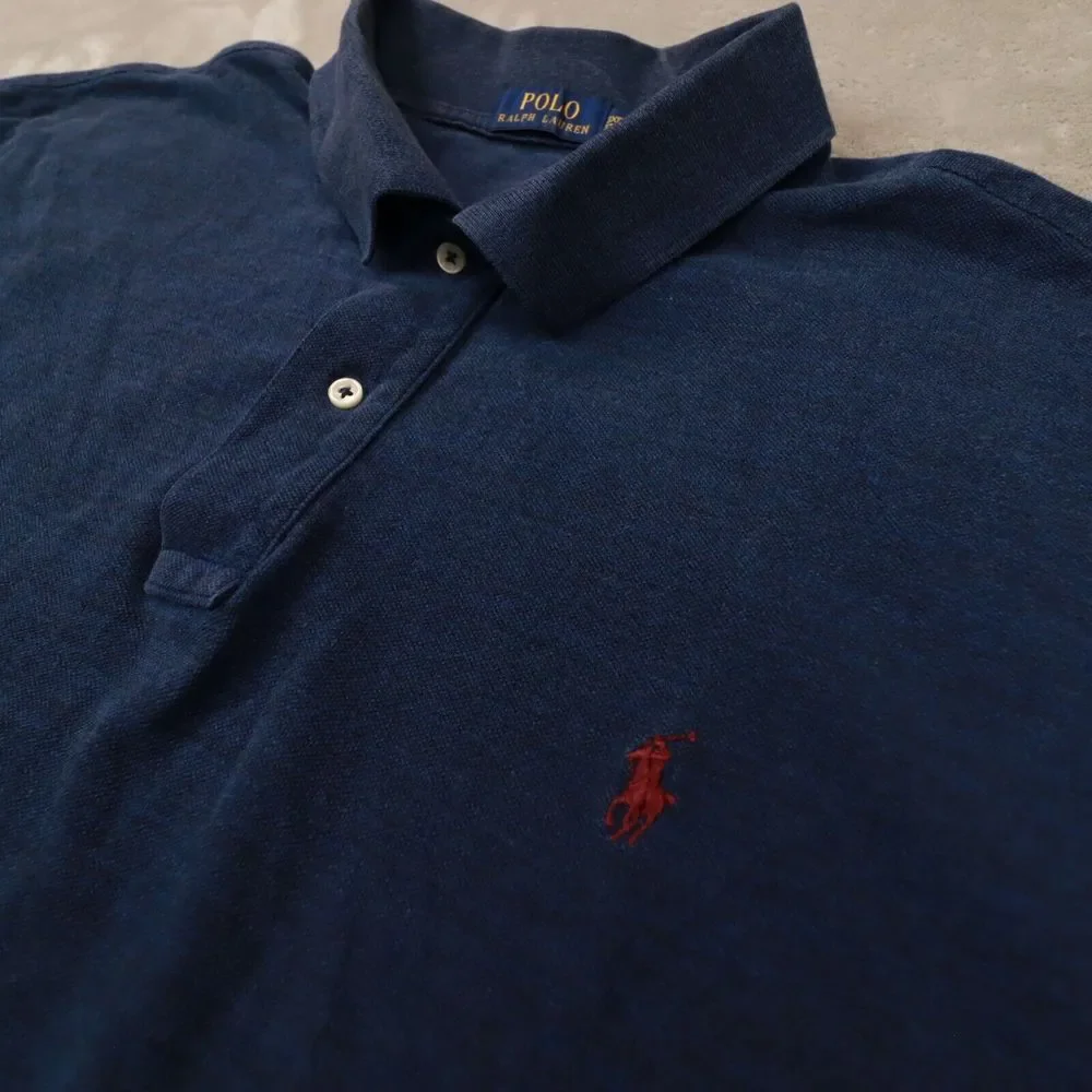 Polo‎ Ralph Lauren Polo Shirt Men's 3XB Navy Blue Short Sleeve Preppy
